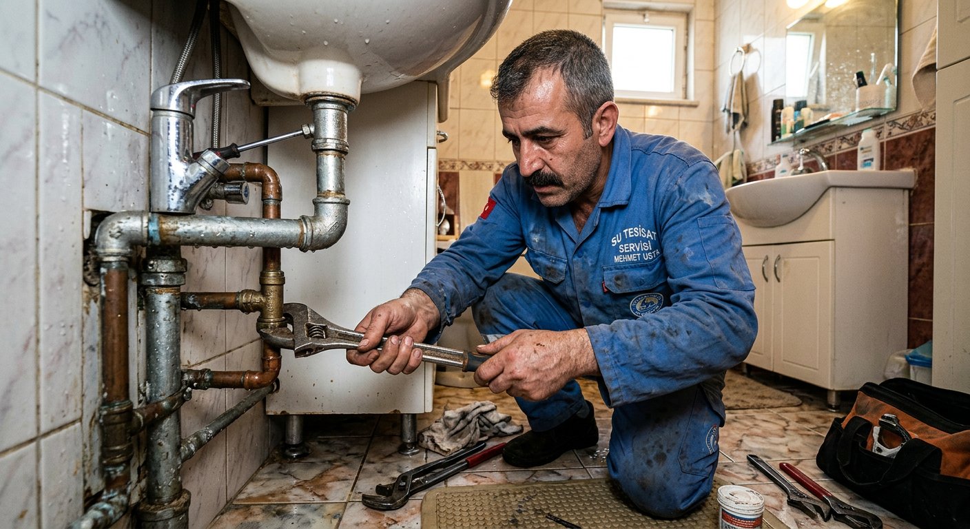 Lavabo Montajı çalışma görseli 2